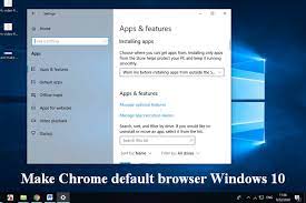 Or just click choose a default browser from the top of the search results. Can T Make Chrome The Default Browser In Windows 10 Solved