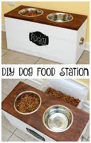 8 Dog Supply Organizers To Declutter Your Pet S Stuff Diy Dog Food Dog Food Stands Dog Food Bowls