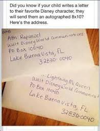 Disney Character Calls And Letters Fact Or Fiction Kids Letter To Yourself Future Kids
