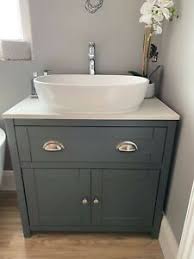 This cozy bathroom features a freestanding vanity topped with a quartz countertop. 800mm Painted Vanity Bathroom Cabinet With Quartz Countertop Drawer Two Doors Ebay