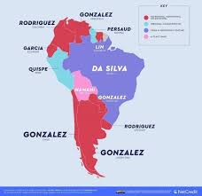 The meanings of german last names are those as defined initially when these names became surnames. Most Common Surnames In South America By Country Mapporn