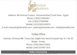 Emails are the most necessary part of our day to day communication. United Brothers Marble From Egypt 12184 Stone Supplier