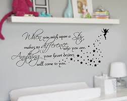 You'll still get beaten by people who spent their time working hard and learning things and weren't so lazy. ― terry pratchett, the wee free men Amazon Com When You Wish Upon A Star Quote Nursery Vinyl Wall Lettering Decal Large 40wx16h Home Kitchen