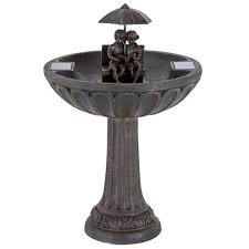 3.7v this is an environmentally friendly solar water pump without pollution, making your garden full of. Smart Solar 20326r01 Outdoor Umbrella Solar Powered Decorative Garden Decor Water Fountain Boy Girl Reading On Bench Antiqued Bronze Target