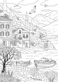 See the presented collection for scenery coloring. Scenery Coloring Pages For Adults 60 Pictures Free Printable