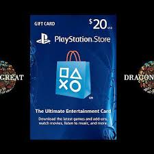 20 Psn Digital Card Playstation Network 20 Usd Ps4 Ps3 Us Gift Card Us Ps4 Gaming Video Gift Card Playstation Cards