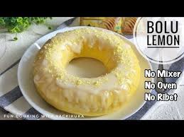 Kue praktis tanpa oven ini cocok buat camilan sore hari. Bolu Lemon Nutrisari Lemon Cake No Mixer No Oven Youtube Makanan Dan Minuman Kue Lemon Makanan