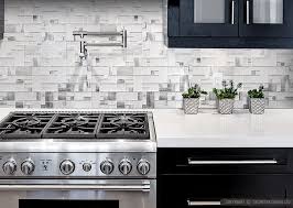 5 White Glass Metal Backsplash Tile Luna Pearl Granite Countertop Backsplash With Dark Cabinets Espresso Kitchen Cabinets Trendy Kitchen Backsplash