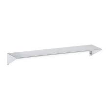 Shelves are made of extruded anodized aluminum and powder coated when color is speciﬁed. Bradley 755 024000 Surface Mounted Stainless Steel Utility Shelf