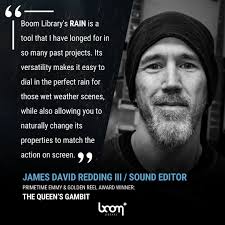 ⭐ Sound design legend James David Redding III uses RAIN for his projects,  and so should you. 🌧️ From single droplets over the softest drizzle to the  most heavy downpours