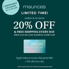 Additional cards can be issued to be used by other people, but watch out for the high interest rate. Rexburg Stylists We Re Ending Out Customer Appreciation Month On A High With This Amazing Sale If You Are Using Your Maurices Credit Card You Get An Extra 20 Off Your Total