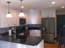 It fits in with the industry trend from stainless to black stainless but offers. Slate Appliance White Cabinet Dark Counter Slate Appliances Kitchen Slate Kitchen Slate Appliances White Cabinets