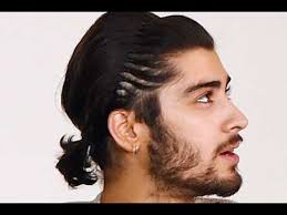 Ponytail hairstyles for long hair men. Long Hairstyles For Men Ponytail With Fade Youtube