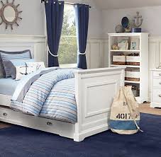 Love This Sophisticated Version Of The Nautical Theme For A Little Boy Blue Kids Room Nautical Bedroom Nautical Decor Bedroom