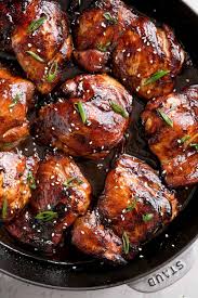 This delicious main dish can be ready in just about 35 minutes. Honey Soy Baked Chicken Thighs Cafe Delites