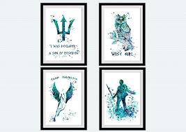 Pin By Elainy Sousa On Wall Art Percy Jackson Percy Jackson Art Mermaid Wall Decor