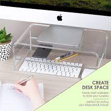 Each file stays right where you last saved it, and downloads when you open it. Buy Homeries Computer Monitor Stand 2 Tier Acrylic Universal Computer Riser For Home Office Business Desk Gamers Multi Media Platform Lift For Laptop Printer Tv Screen Pc Extra Storage Space Online In