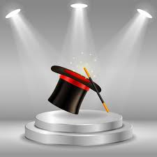 Magic Hat With Magic Wand Background Magic Hat Wands Magic Wand