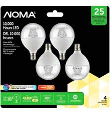 With sylvania led bulbs, light is always 80+ cri for better color rendition, making greens, reds, and blues in your home appear more accurately. Noma Led G16 5 25w Light Bulbs 4 Pk Canadian Tire