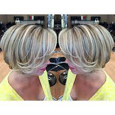 Caramel highlights with short layered hair. Short Hair With Blonde Ashy Highlights And Lowlights Hair Highlights And Lowlights Gray Hair Highlights Short Hair Highlights