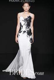 Mark Zunino For Kleinfeld Fall 2016 White Wedding Dresses Black White Wedding Dress Wedding Dresses Kleinfeld