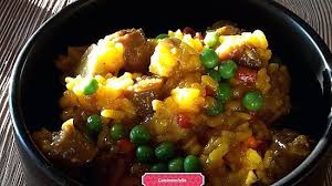 Risotto Poulet Merguez Poivrons Petits Pois Curcuma Et Epices A Paella Recette Risotto Poulet Recettes De Cuisine Merguez