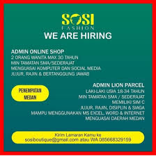 Dapatkan email yang menginformasikan lowongan sejenis seperti ini. Lowongan Kerja Medan Terbaru Juli 2020 Di Sosi Fashion Lowongan Kerja Medan Terbaru Tahun 2021