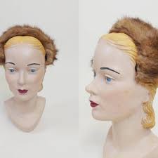 Vintage 50er brauner Nerzhut