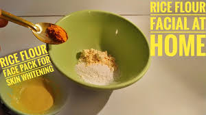 Apply as a mask over the skin and let it rest for 20 to 30 minutes. Rice Flour Face Pack Rice Flour For Skin Whitening Homemade Face Mask With Rice Flour Get Fair Skin Youtube