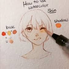 Tutorial Skin Tone Helpful Yes No Art By Usagii Chi Arttabbi Arttabbi Tabbi Plu Manga Watercolor Anime Drawings Tutorials Drawing Tutorial