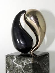 Ying Yang Bronze Sculpture Bronze Statue Bronze Anniversary Couples Gift Abstract Sculpture Contemporary Sculpture Bronze Sculpture Bronze Statue Bronze