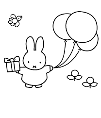 Geweldige kleurplaat verjaardag mama krijg duizenden kleurenfotos. Nijntje Jarig Kleurplaat