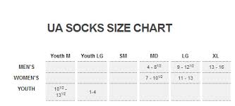 Ua Sock Size Chart Jpg