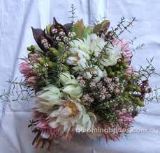 A popular wedding month most of the hot weather blooms are still plentiful. Australian Native Bouquets By Blooming Brides Polka Dot Wedding