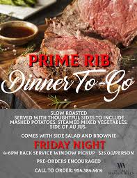 National prime rib day 5 savory sides to pair with your. Prime Rib To Go Night The Club At Weston Hills 2020 03 27