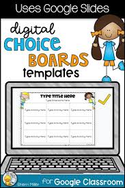 Distance Learning Digital Editable Choice Boards Freebie For Google Classroom Google Classroom Choice Boards Distance Learning
