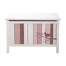 Wooden Child S Chest In Pink And White W 70cm Maisons Du Monde Deco Chambre Bebe Rangement Chambre Enfant Rangement Jouet Enfant