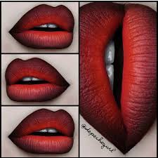 Black And Red Lipstick Red Ombre Lip Affect Guby Obuchayushie Video Predmety Makiyazha Idei Makiyazha