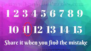 Find the mistake puzzle with answers. Find The Mistake Here Brain Test
