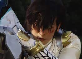 白 のヒーロー 仮面ライダー斬月のマスク破壊 マスクオフ マスクオフ ヒーロー 仮面ライダー