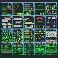 Cyclopean, according to design, sanitary. Landscape Design Collection Designs Symbols And Details For Landscaping Autocad Dwg File Architecture For Design