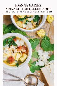 Spinach Tortellini Soup Quick Easy Cheesy Kendellkreations In 2020 Spinach Tortellini Soup Spinach Tortellini Tortellini Soup