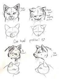 In times when people are working a lot from home these drawings will come well in hand! How To Draw A Cat Head Side View In 2021 Side View Drawing Drawings Art Reference Photos