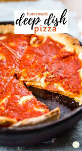 Deep Dish Pizza Recipe Recipe Deep Dish Pizza Recipe Meatball Recipes Easy Recipes