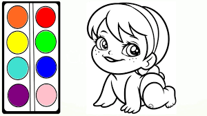 Baby Anna Frozen Coloring Pages