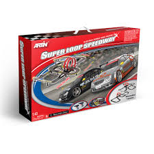 With nascar tracks gradually increasing the number of fans allowed at races, the sanctioning body is joining participating tracks are under the ownership of nascar through international speedway these venues include, but are not limited to, daytona international speedway, darlington raceway. Artin 1 43 Scale Super Loop Speedway Slot Car Racing Set Walmart Com Walmart Com