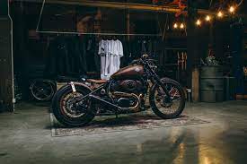 The Copperhead Smoked Garage Harley Davidson Street 500 Drag Bars Street 500