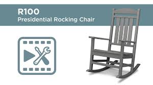Polywood R100 Presidential Rocking Chair Assembly Video Youtube