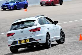Sporty flair on the outside, and familiarity. Seat Leon St Cupra Estate Seat Leon Review