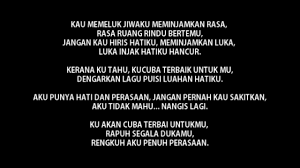 Jpopasia scroll ke bawah u. Aku Hati Dan Perasaan Haqiem Rusli Lyric Video Youtube